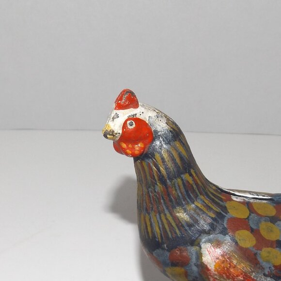 Vintage 5 ¾” Cast Iron Rooster Chicken Still Bank - Picture 7 of 8